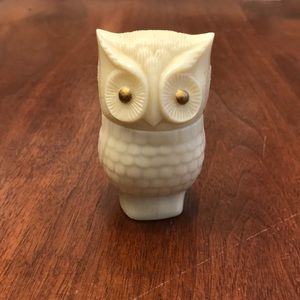 Avon glass owl moon wind